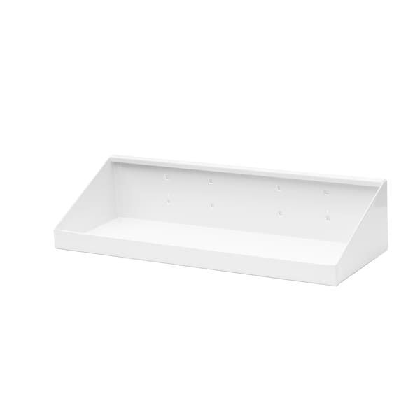Triton Products 18 In. W x 6-1/2 In. D White Epoxy Coated Steel Shelf for LocBoard 56186-WHT - main